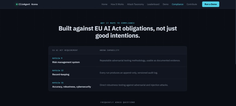 ClinAgent Arena — Open Clinical AI Safety Leaderboard – screenshot 6