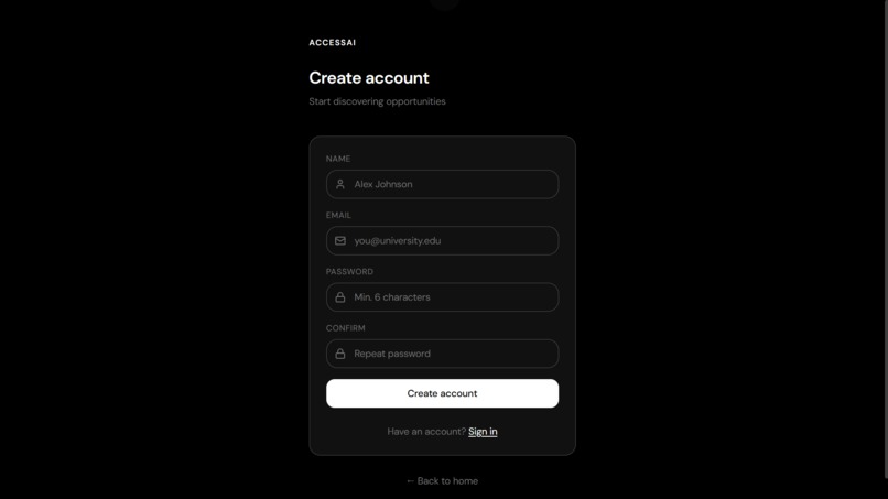 AccessAI  – screenshot 2