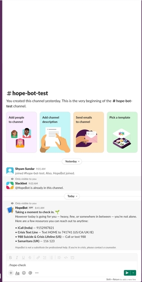 HopeBot companion – screenshot 6