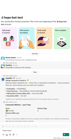 HopeBot companion – screenshot 7