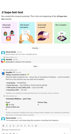 HopeBot companion – screenshot 8