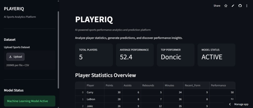 PLAYERIQ: AI Sports Performance Analytics – screenshot 1