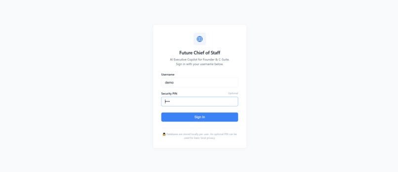 Future CoS (Chief of Staff) – screenshot 3