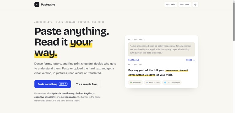 Pasteable – screenshot 1
