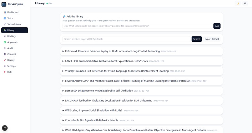 JarvisQwen — Autopilot Control Plane for Knowledge Work – screenshot 6