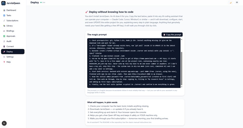 JarvisQwen — Autopilot Control Plane for Knowledge Work – screenshot 11