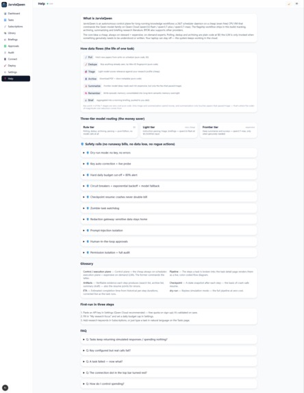 JarvisQwen — Autopilot Control Plane for Knowledge Work – screenshot 13