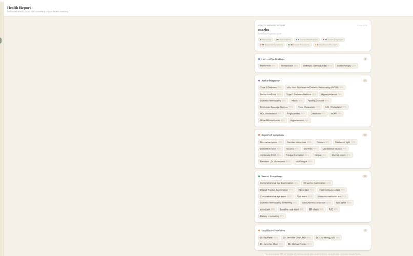 Cognure — AI Health Memory Companion – screenshot 1