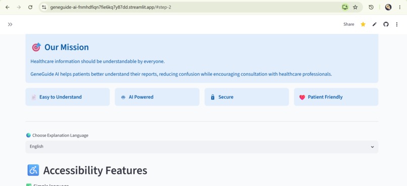 GeneGuide AI – screenshot 2