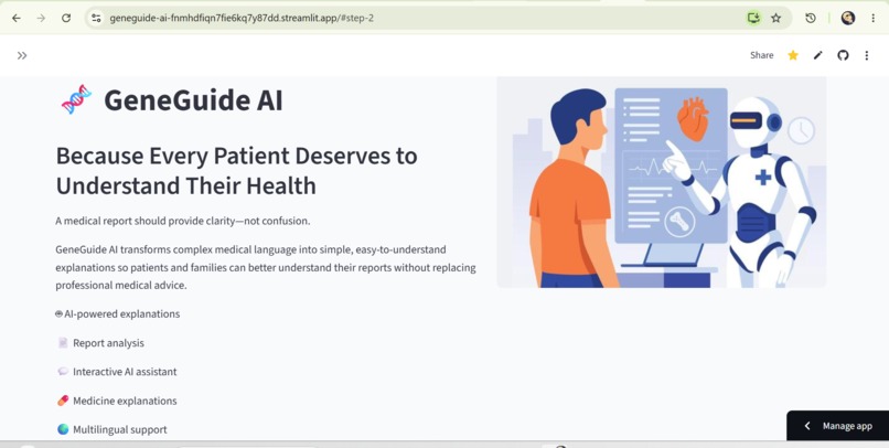 GeneGuide AI – screenshot 1