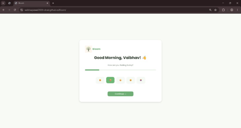 Bloom – Student Wellness Companion – screenshot 2