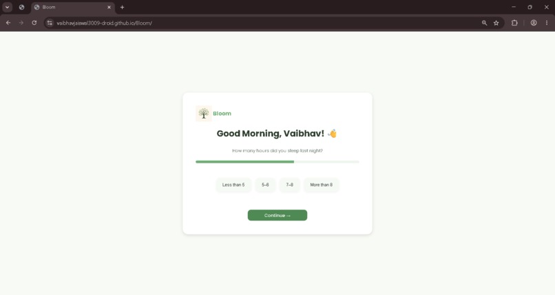 Bloom – Student Wellness Companion – screenshot 3