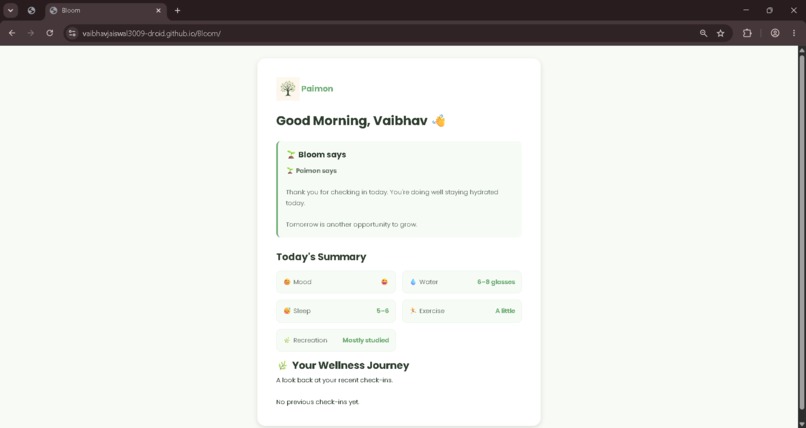 Bloom – Student Wellness Companion – screenshot 7