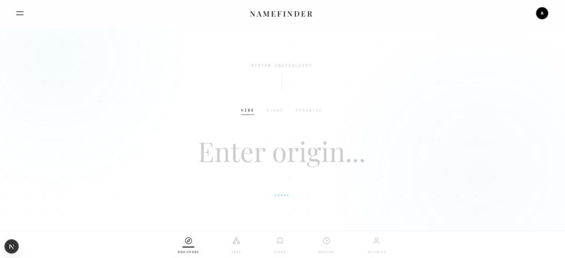 Namefind – screenshot 1