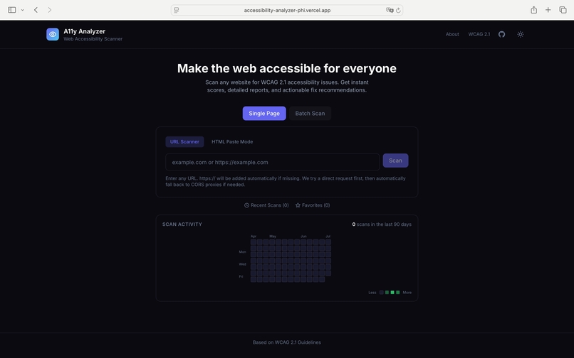 AccessScan — Web Accessibility Scanner – screenshot 1