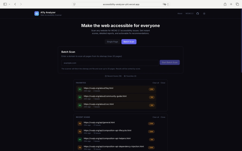 AccessScan — Web Accessibility Scanner – screenshot 2