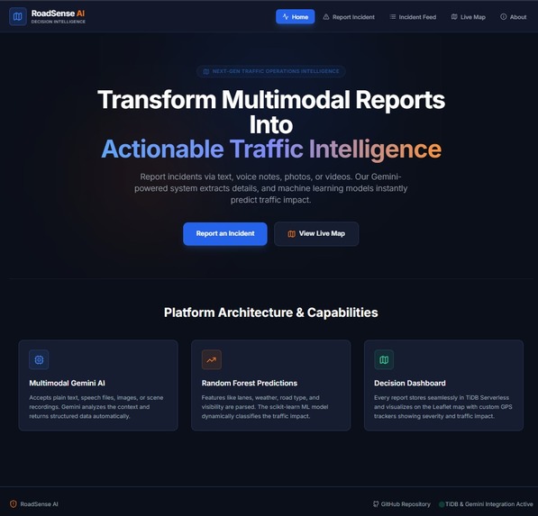 RoadSenseAI – screenshot 1