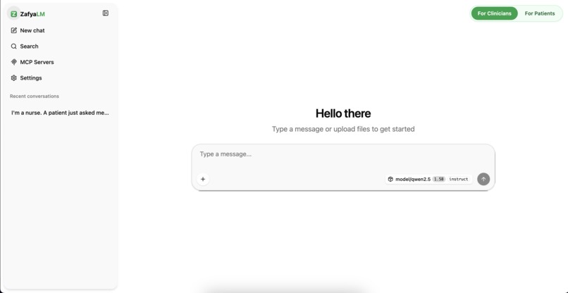 ZafyaLM: Offline Medical AI on 8GB Laptop with No GPU – screenshot 1