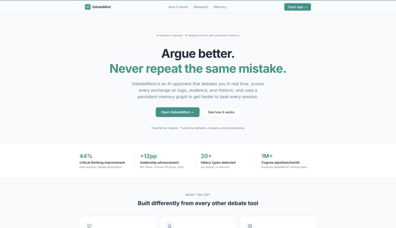 DebateMind – screenshot 1