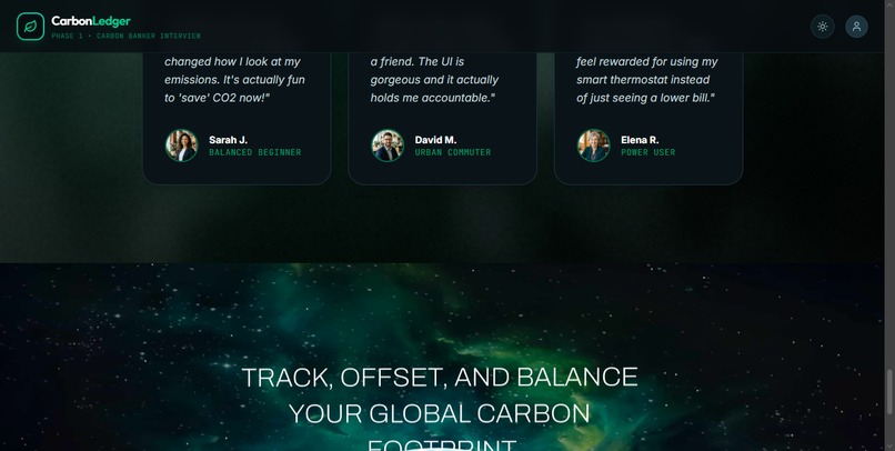 CarbonLedger – screenshot 2