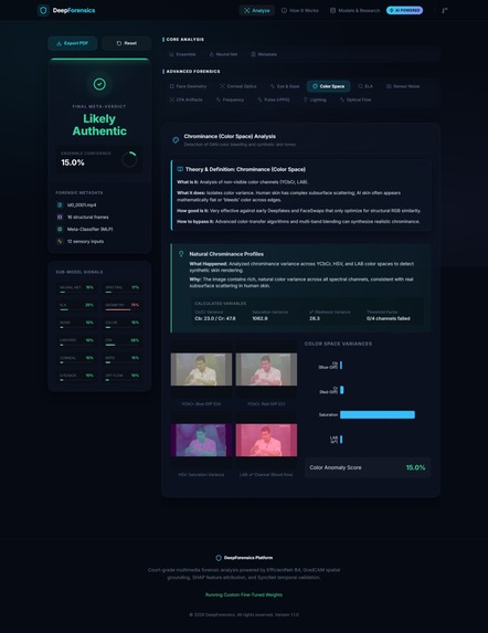 Deepfake Forensics & XAI Engine  – screenshot 8