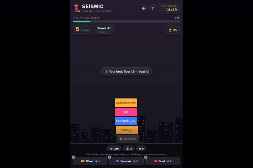 Seismic Jenga – screenshot 1