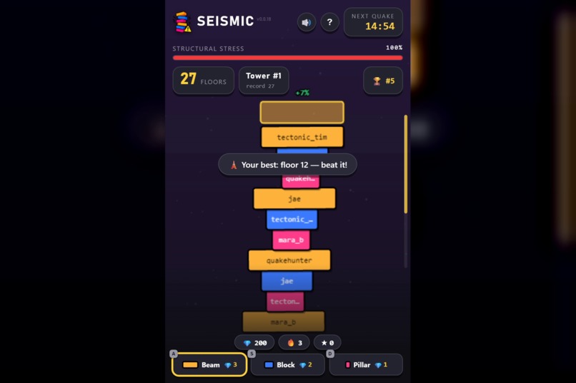 Seismic Jenga – screenshot 4