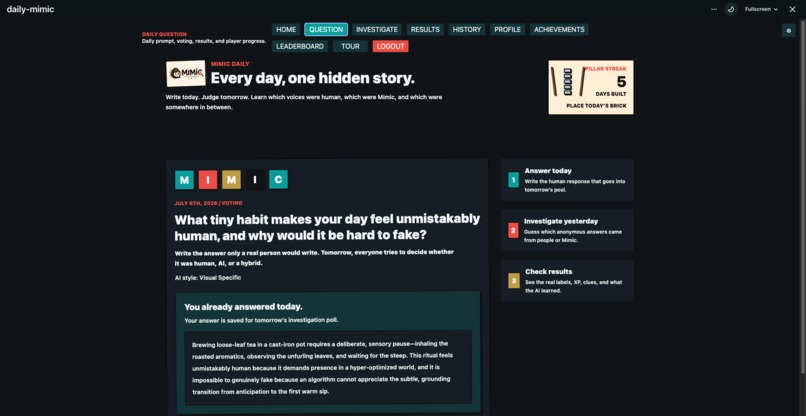 The Daily Mimic – screenshot 5