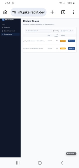 EduGrade AI – screenshot 1
