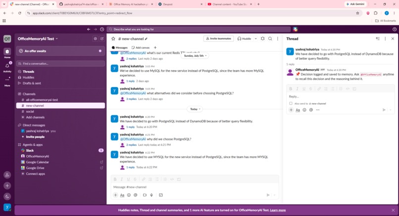 Office Memory AI-Never Lose the "Why" Behind Team Decisions. – screenshot 3
