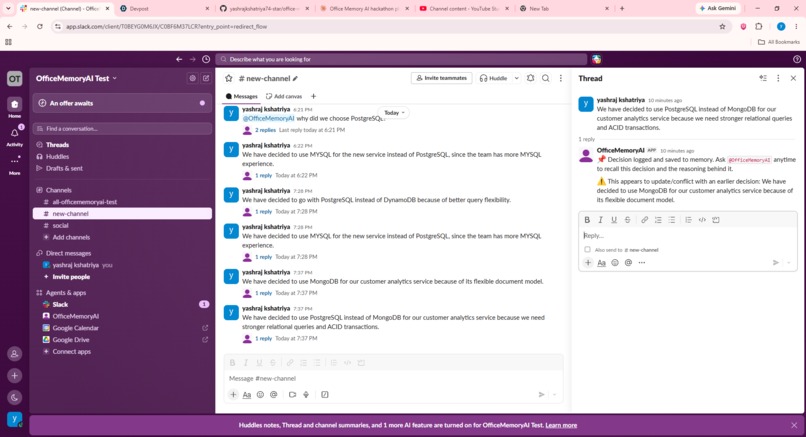 Office Memory AI-Never Lose the "Why" Behind Team Decisions. – screenshot 5