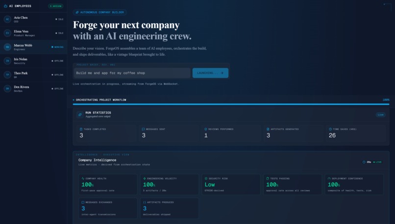 ForgeOS – screenshot 1