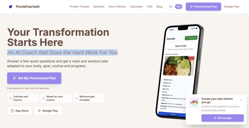 Pontefuerte Protein Tracker – screenshot 1