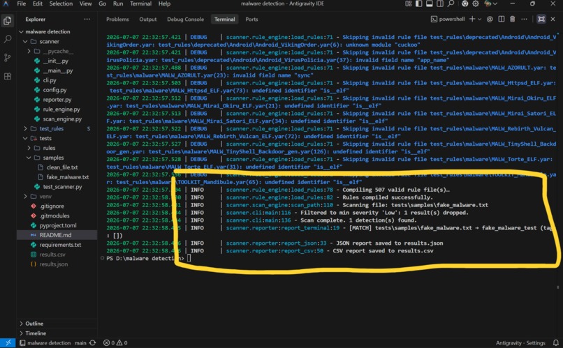 Malware_Scanner – screenshot 1