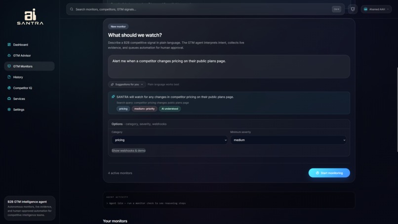 SANTRA AI - GTM Intelligence Agent – screenshot 3