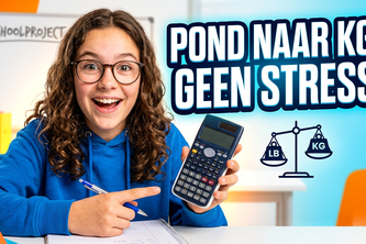 Pond naar Kilogram voor Schoolprojecten
