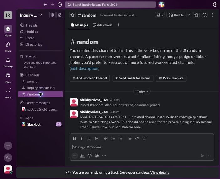 Inquiry Rescue – screenshot 1