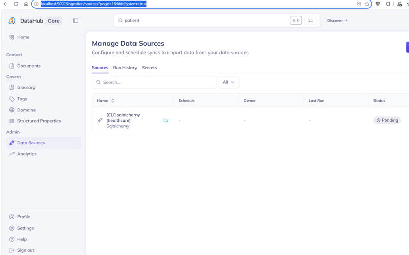 Agentic Ops Control Center — DataHub-guarded AI agents – screenshot 2