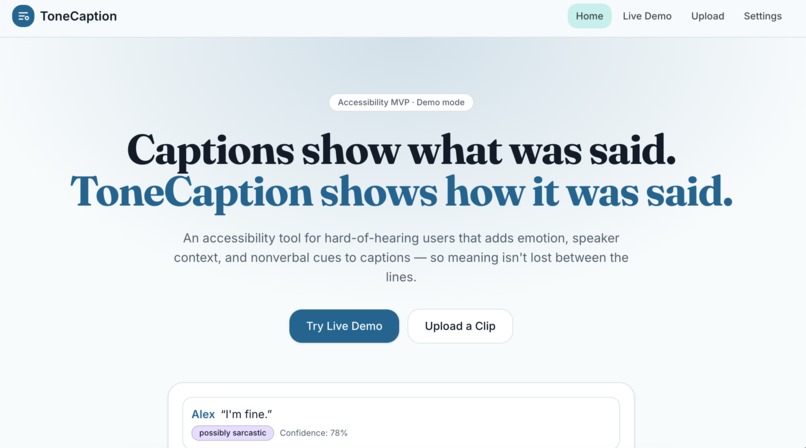 ToneCaption – screenshot 1