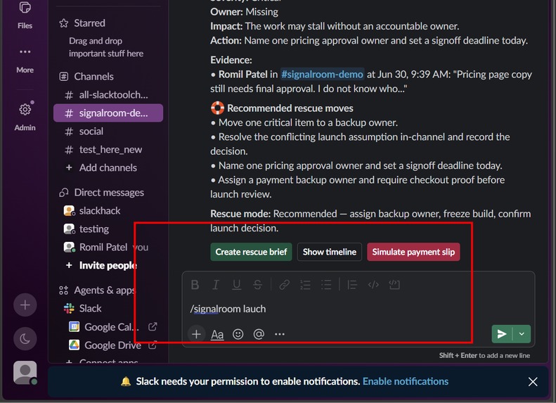 SignalRoom – screenshot 5