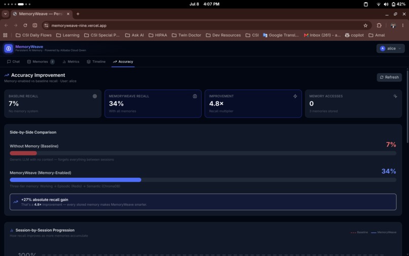 MemoryWeave – screenshot 4