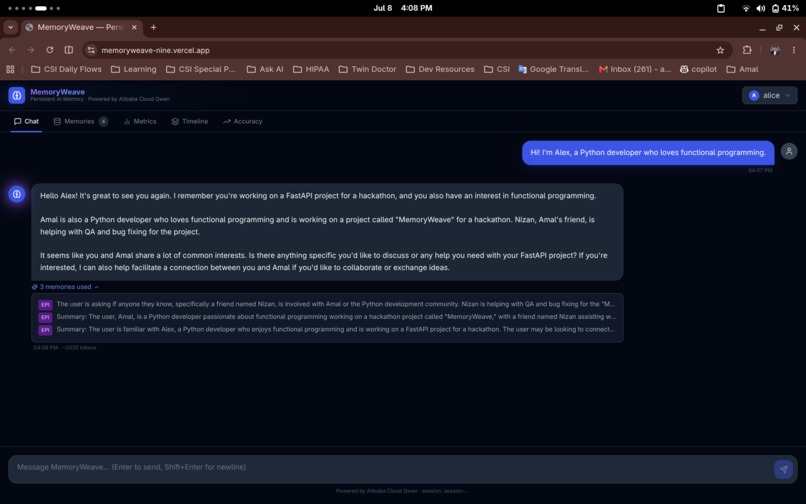 MemoryWeave – screenshot 6