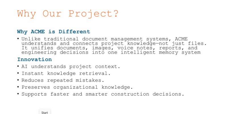 AI Construction Memory Engine (ACME)-For construction – screenshot 4