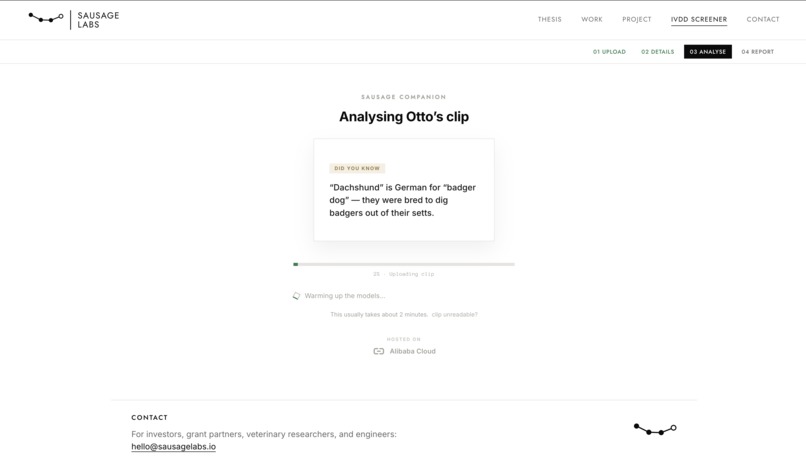 Sausage Labs - IVDD Screener – screenshot 3