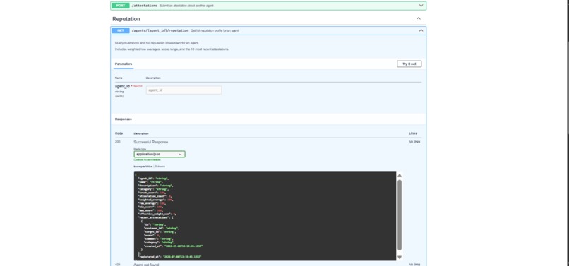 AgentTrust - Agent Trust & Reputation Oracle – screenshot 2