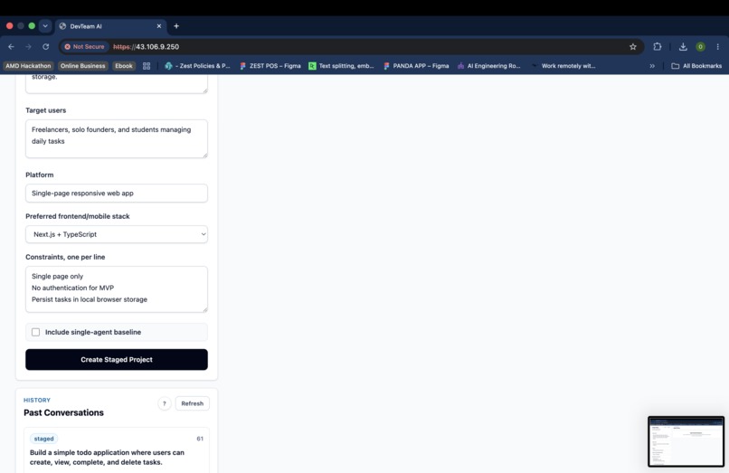 DevTeamAI – screenshot 1