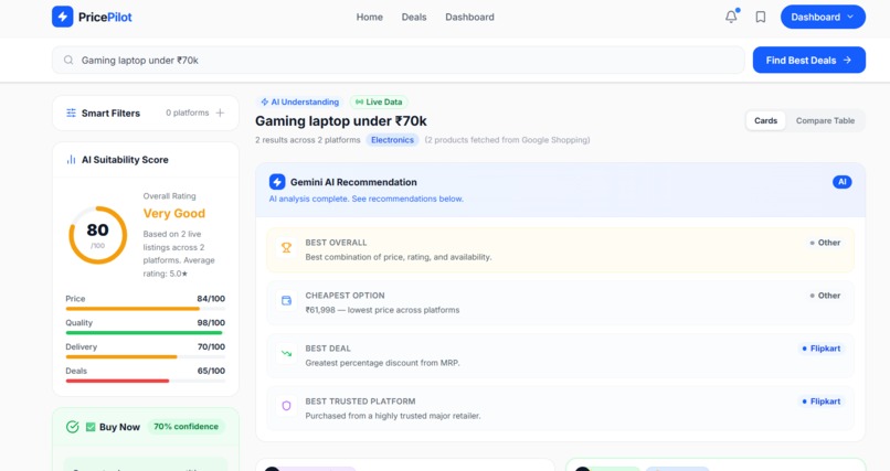 PricePilot – screenshot 2
