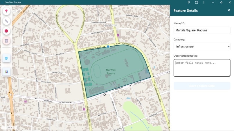 GeoField-Tracker – screenshot 1