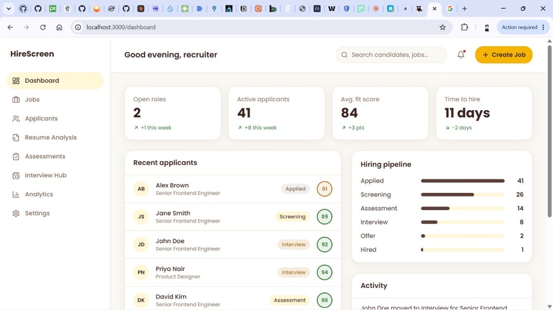 HireScreen – screenshot 2