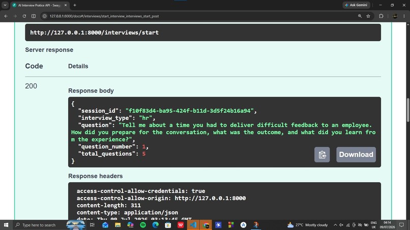 AI Mock Interview Coach – screenshot 2